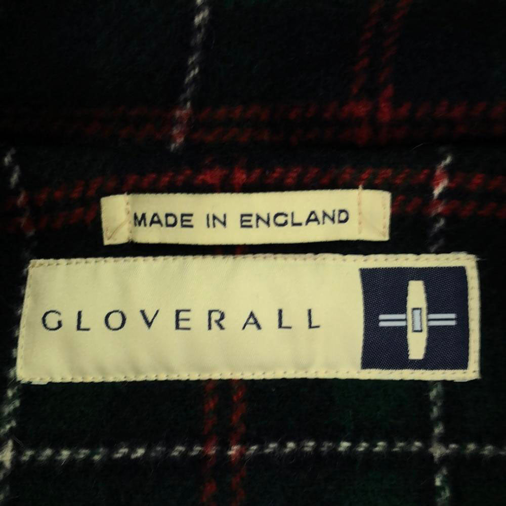 Gloverall グローバーオール 90s 英国製 ウールブレンド オールド ダッフルコート 40 グレー系 裏チェック メンズ