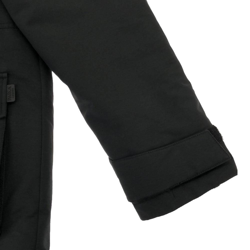 PARKA LONDON パーカロンドン 中綿ジャケット M ブラック ダブルジッパー 裏地付き メンズ