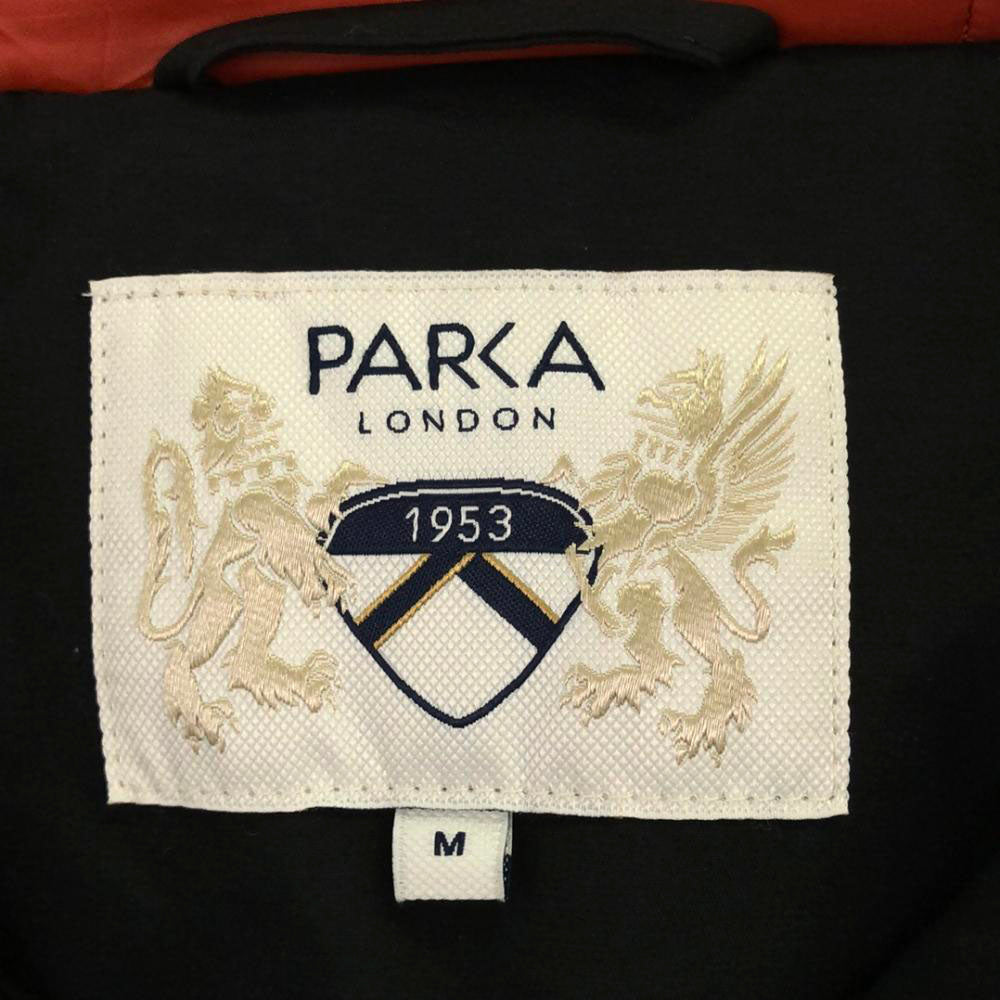 PARKA LONDON パーカロンドン 中綿ジャケット M ブラック ダブルジッパー 裏地付き メンズ