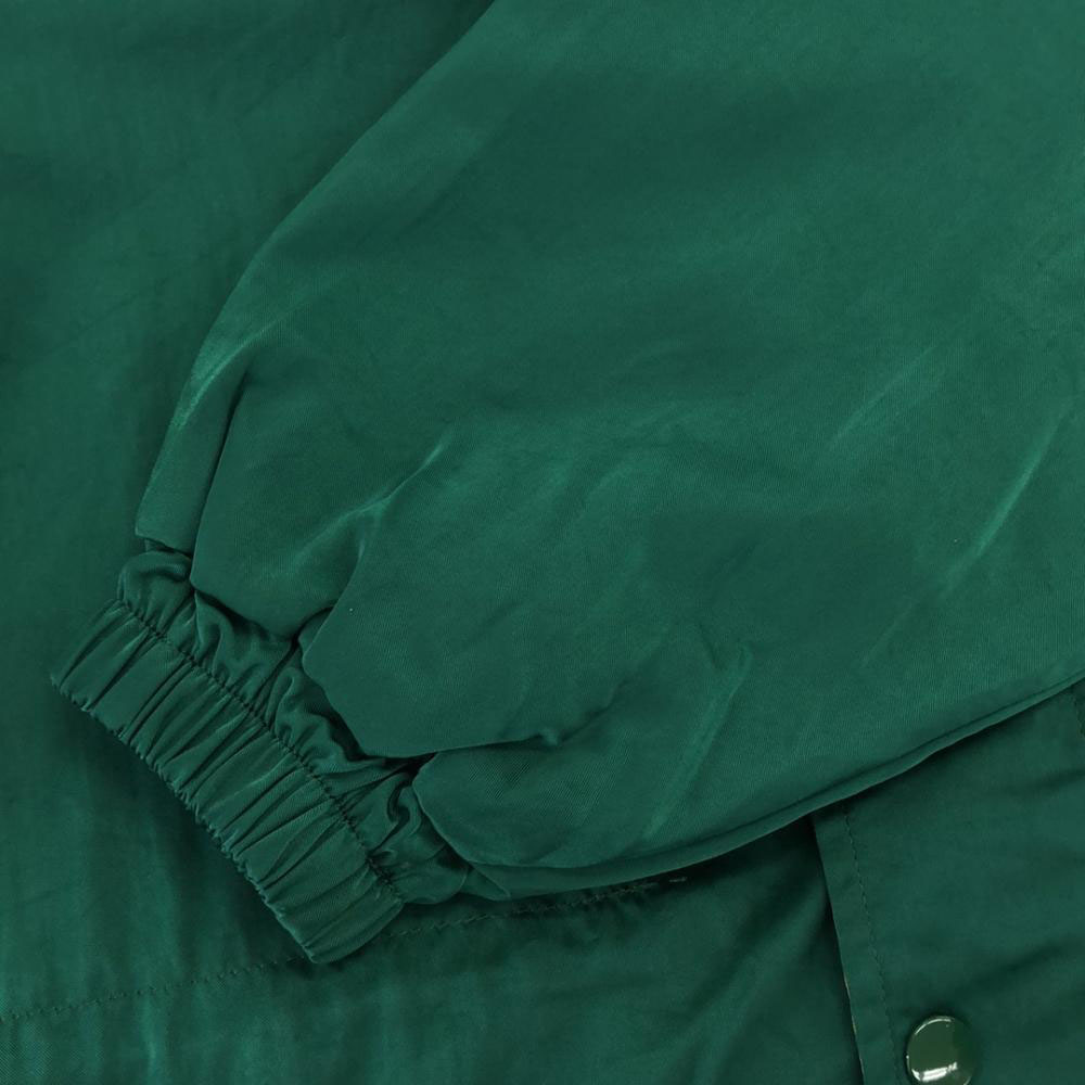 mikihouse ミキハウス プリント ナイロンジャケット 150 グリーン 裏フリース キッズ