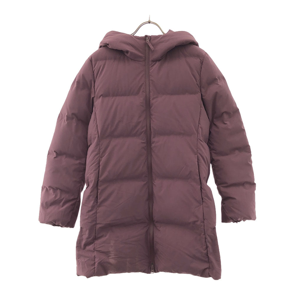 UNIQLO ユニクロ シームレスダウンショート コート L パープル系 ダブルファスナー レディース