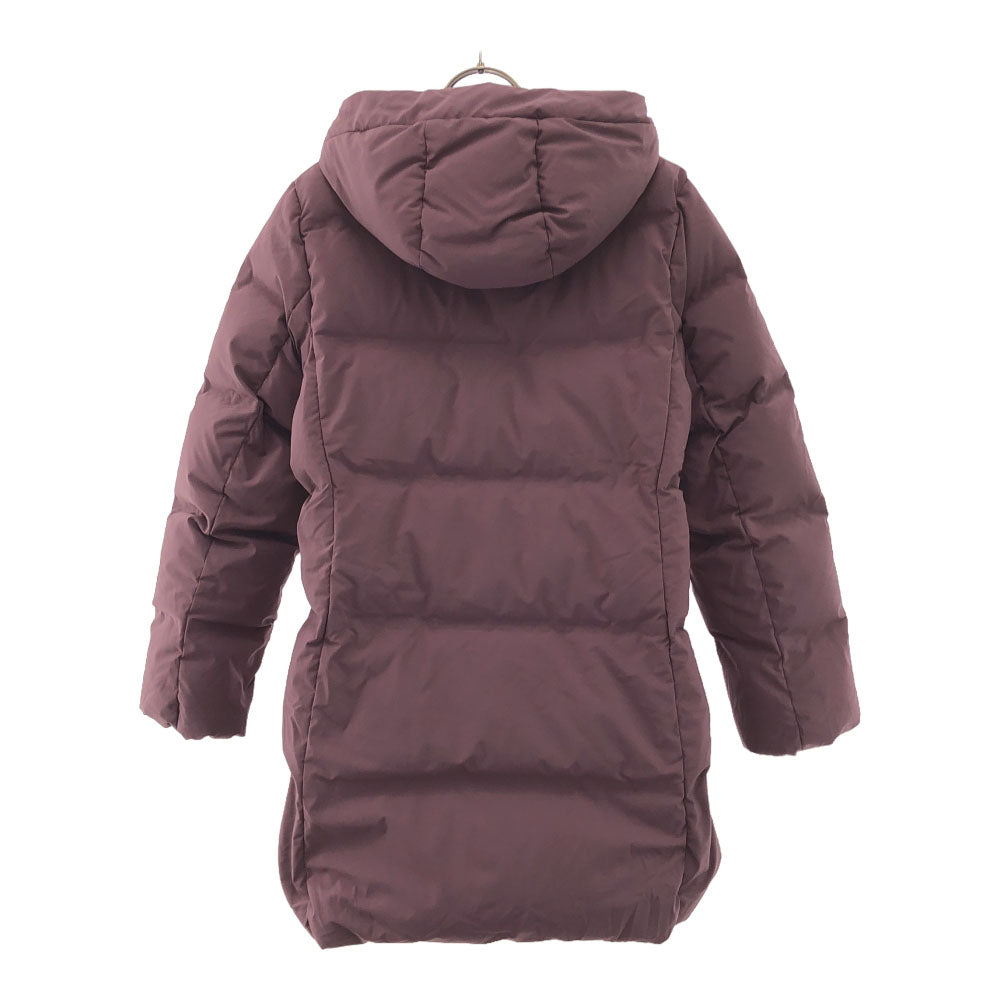 UNIQLO ユニクロ シームレスダウンショート コート L パープル系 ダブルファスナー レディース