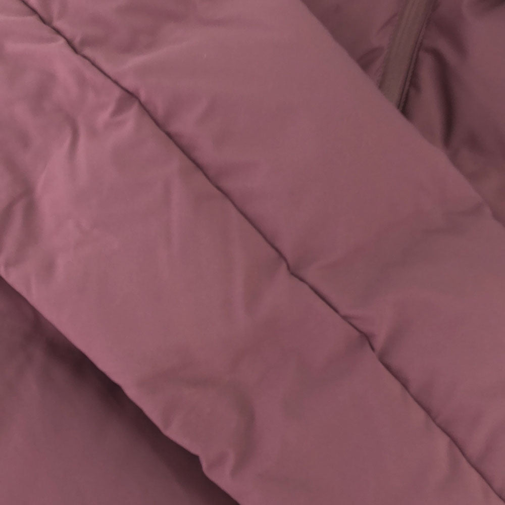 UNIQLO ユニクロ シームレスダウンショート コート L パープル系 ダブルファスナー レディース