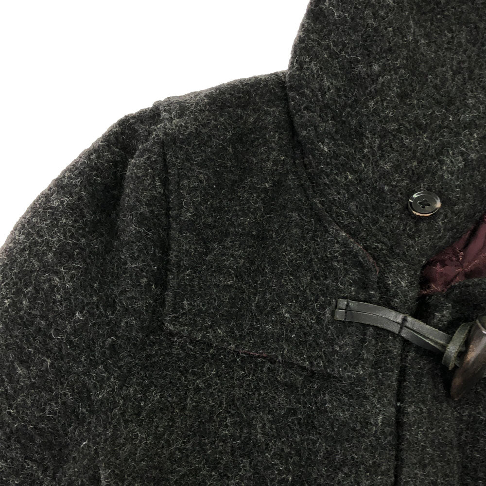 NO ID. ノーアイディ ウールボア ダッフルコート 1 ブラック系 裏ペイズリー 中綿 メンズ