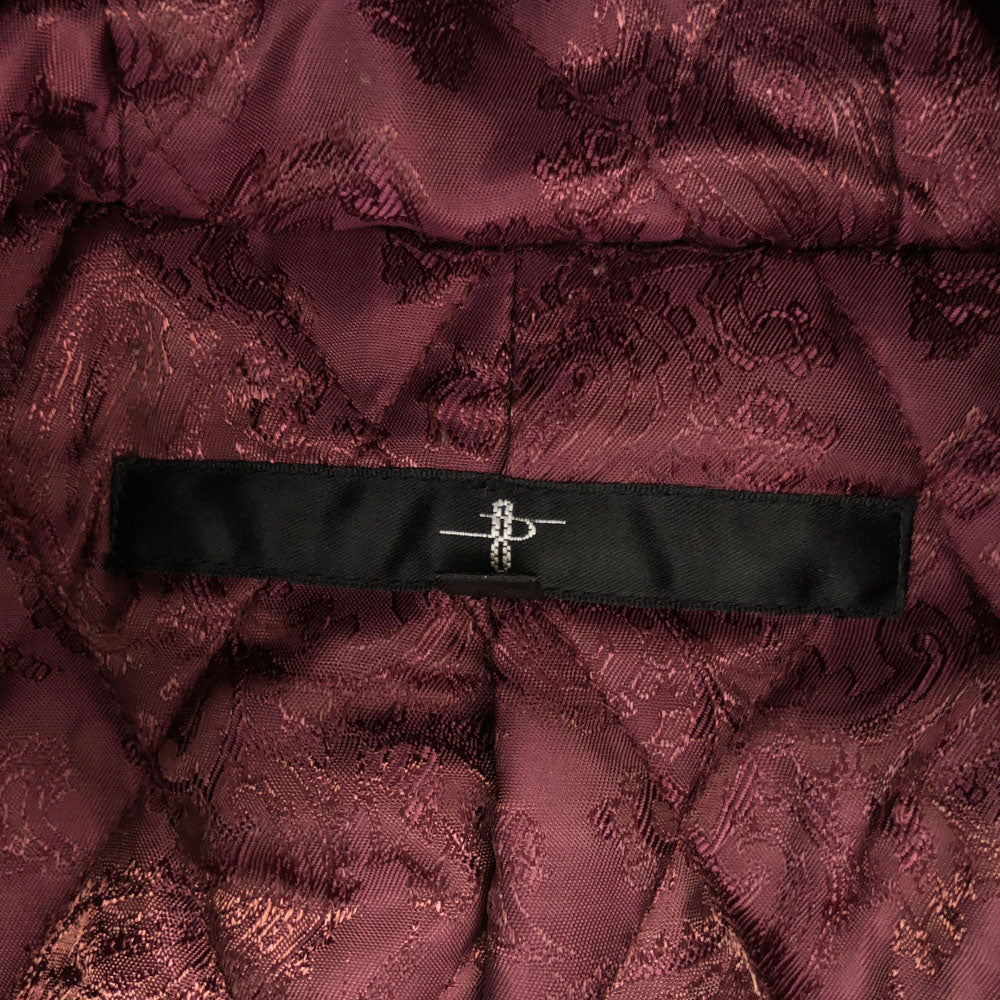 NO ID. ノーアイディ ウールボア ダッフルコート 1 ブラック系 裏ペイズリー 中綿 メンズ