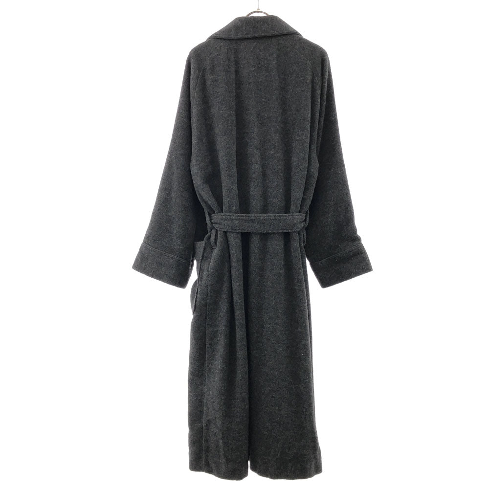 LANVIN LA COLLECTION ランバンコレクション 日本製 ウールブレンド ガウンコート M グレー メンズ