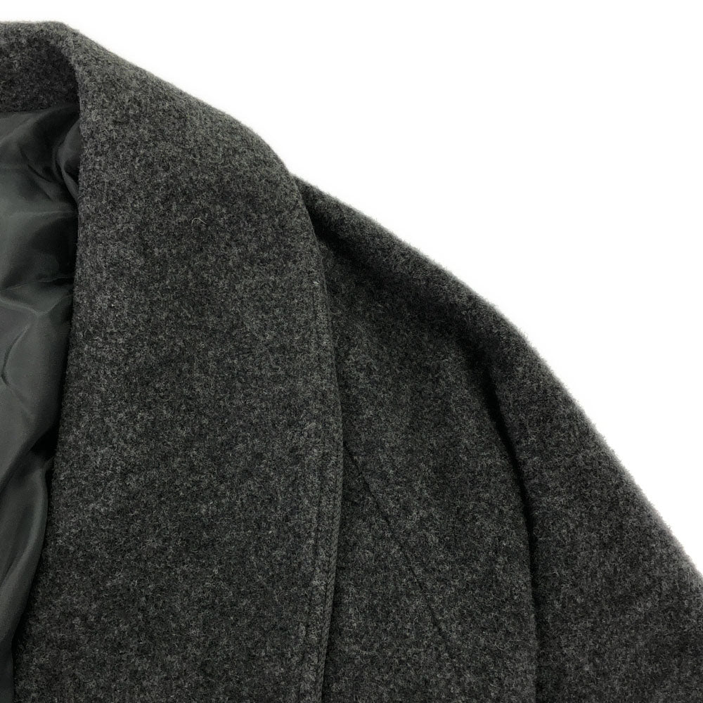 LANVIN LA COLLECTION ランバンコレクション 日本製 ウールブレンド ガウンコート M グレー メンズ