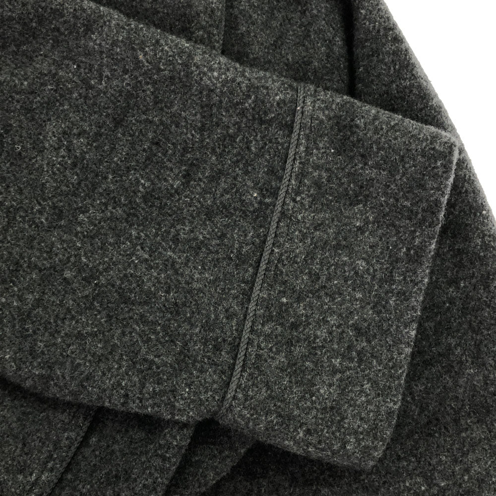 LANVIN LA COLLECTION ランバンコレクション 日本製 ウールブレンド ガウンコート M グレー メンズ