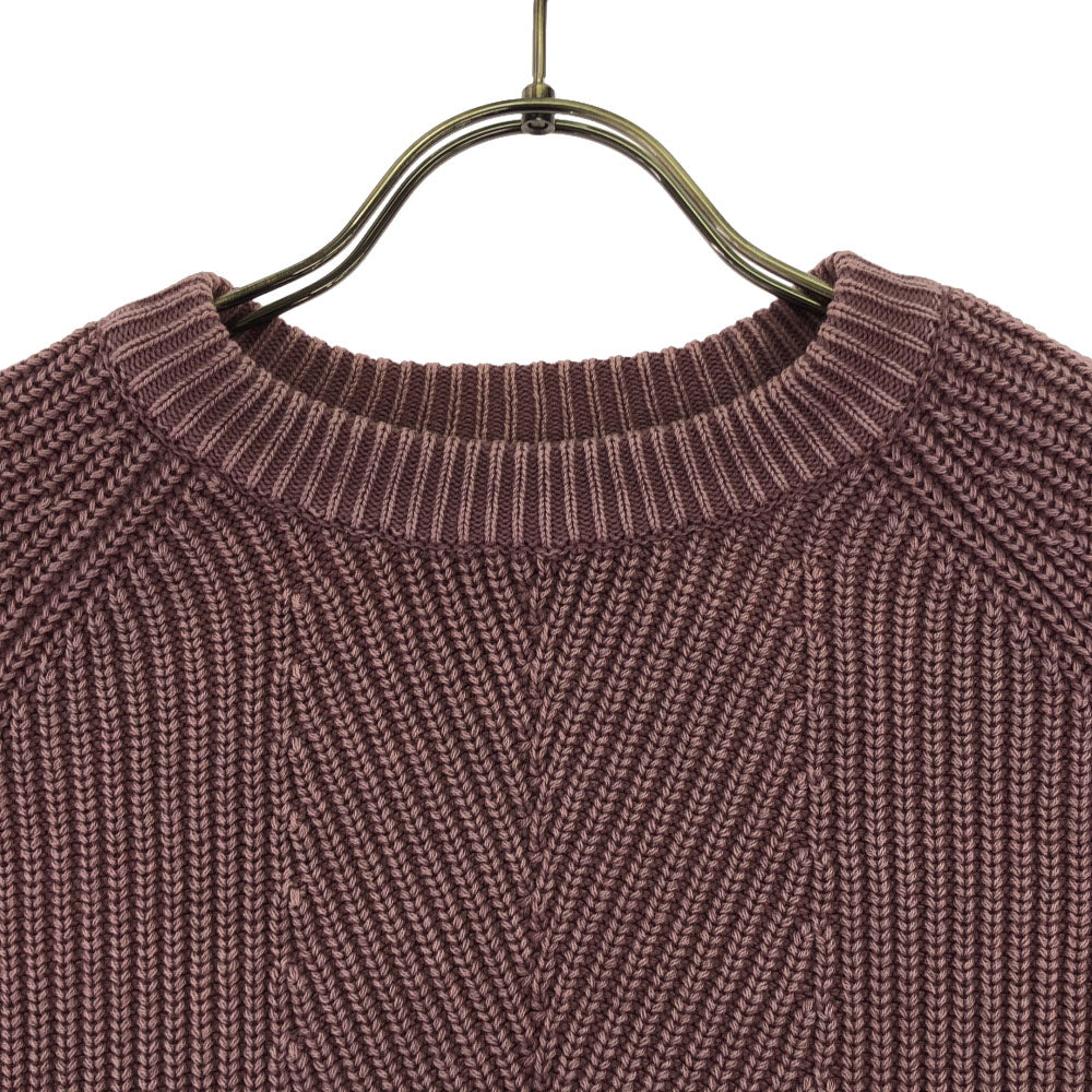 DEMYLEE デミリー 長袖 コットン ニット S スモークピンク系 セーター レディース