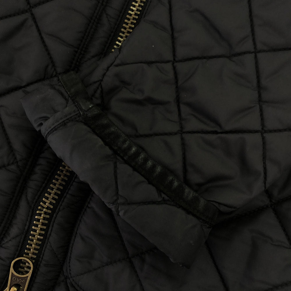 Polo by Ralph Lauren ポロバイラルフローレン ダイヤ柄 ジップジャケット M ブラウン ダブルジッパー フリース裏地 メンズ