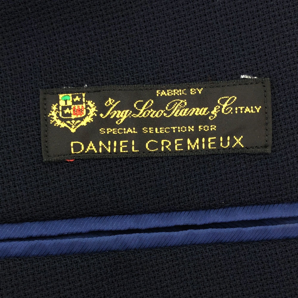 DANIEL CREMIEUX ダニエルクレミュ 日本製 ウール100% ロロピアーナ テーラードジャケット 48 ネイビー メンズ