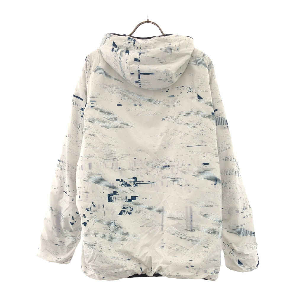 OAKLEY オークリー 総柄 ジップジャケット 2XL ホワイト ブルゾン ビッグサイズ 裏起毛 メンズ