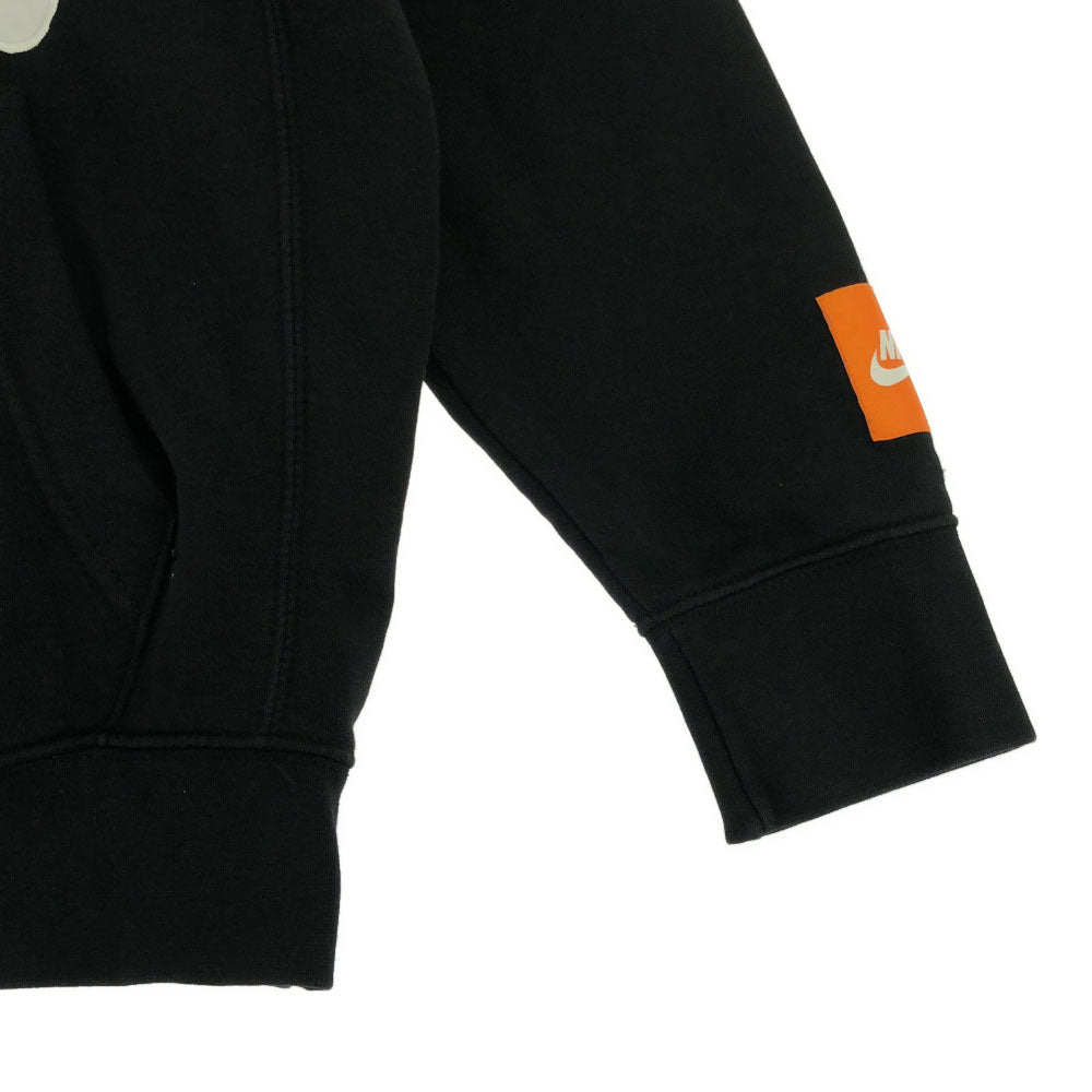 ナイキ ロゴ刺繍 長袖 スウェットパーカー M ブラック NIKE トレーナー プルオーバー メンズ