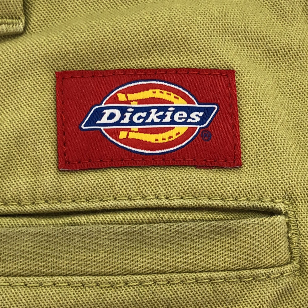 ディッキーズ ロゴワッペン ツータック テーパードパンツ w32 ベージュ Dickies メンズ