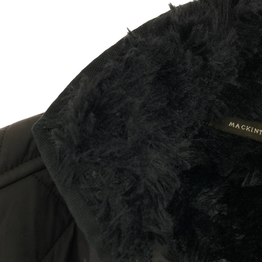 MACKINTOSH SCOTLAND マッキントッシュスコットランド 英国製 キルティングジャケット 38 ブラック 裏ボア レディース