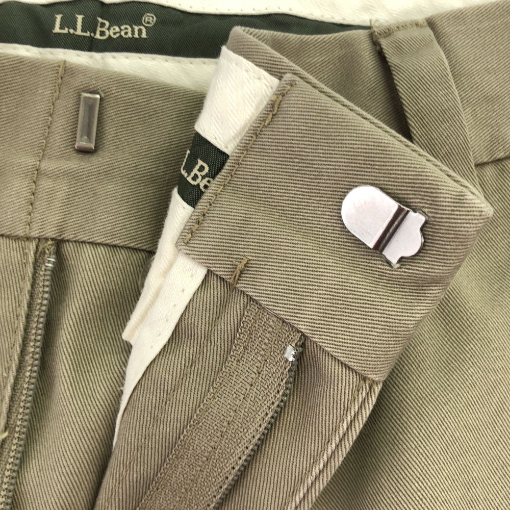 エルエルビーン スラックスパンツ w36 ベージュ L.L.Bean センタープレス アウトドア メンズ