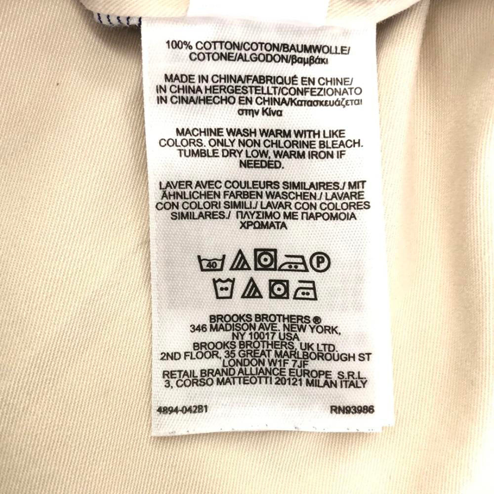 ブルックスブラザーズ コットンパンツ W35 アイボリー Brooks Brothers メンズ