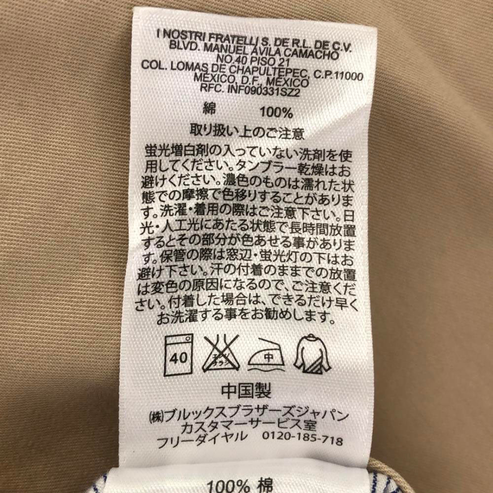 ブルックスブラザーズ コットンパンツ W35 ベージュ Brooks Brothers メンズ