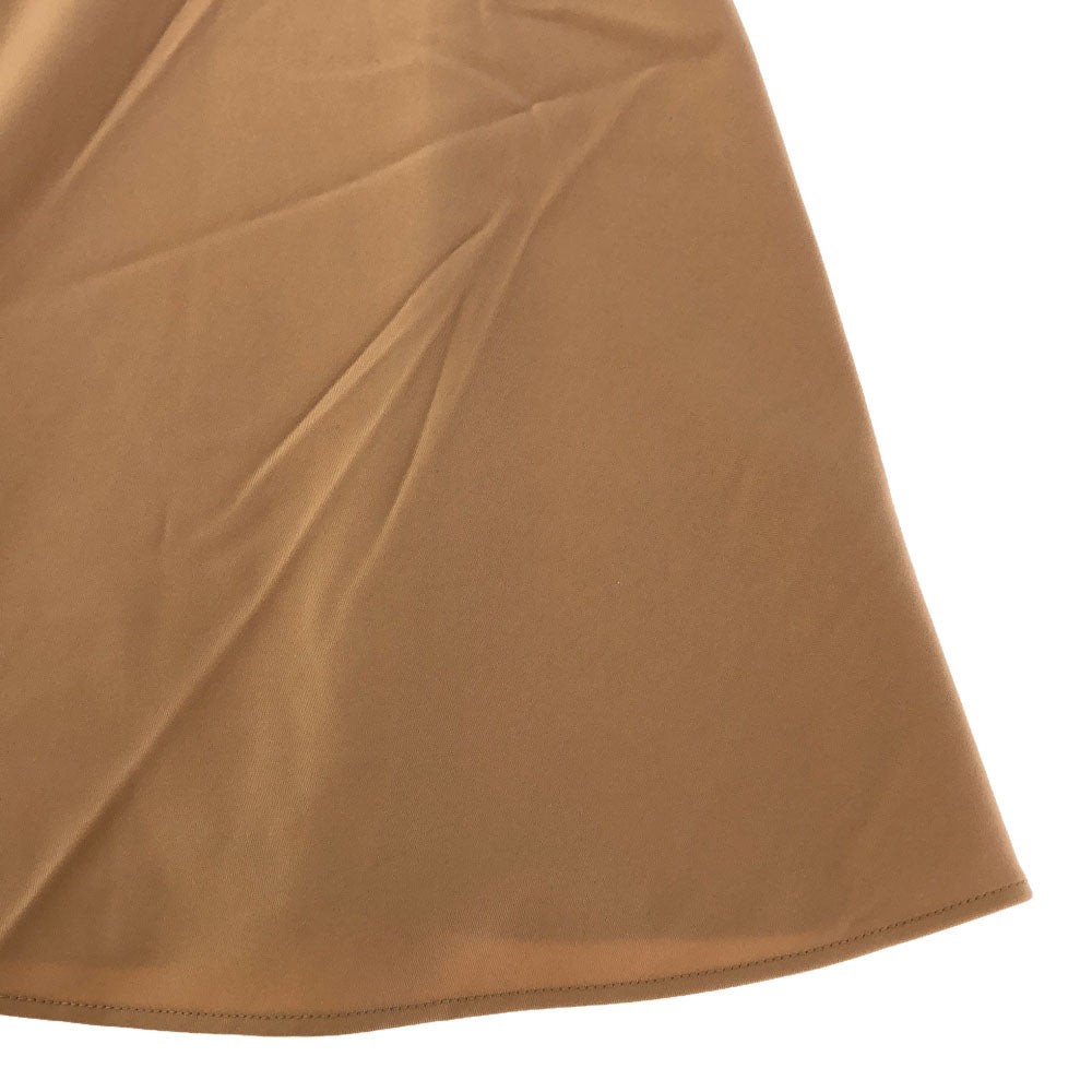 エーシーケーエー マキシ丈 スリット入り マーメイドスカート 2 ブラウン系 裏地付き レディース