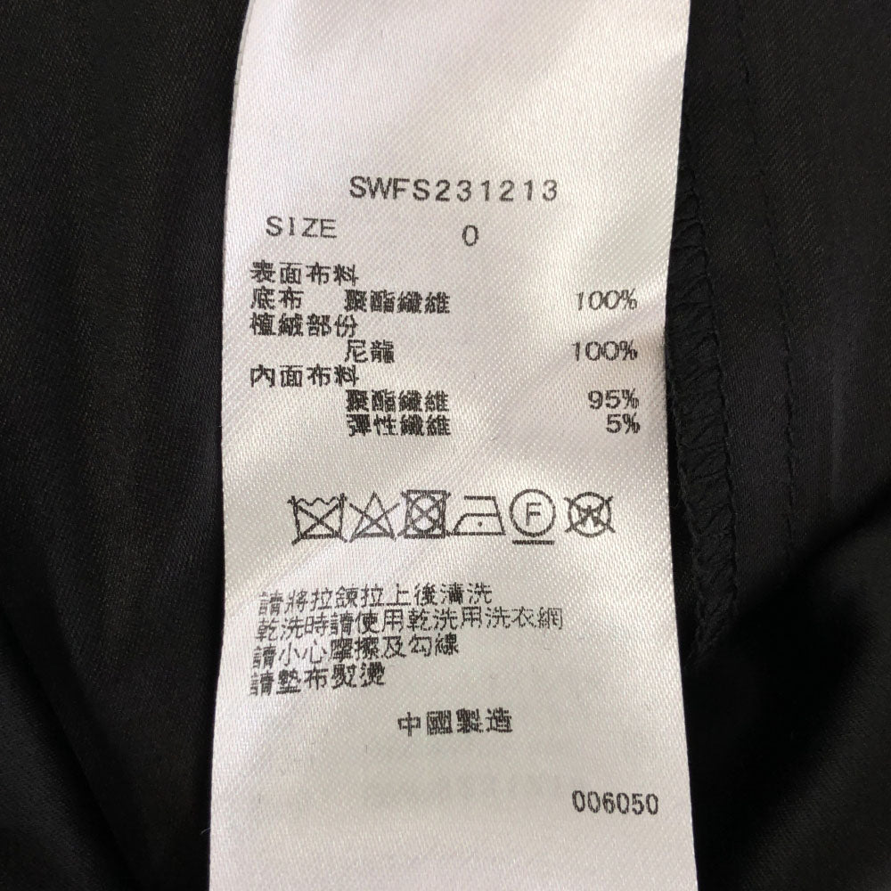 スナイデル 花柄 ロング丈 フレアスカート 0 ブラック SNIDEL SWFS231213 裏地付き レディース