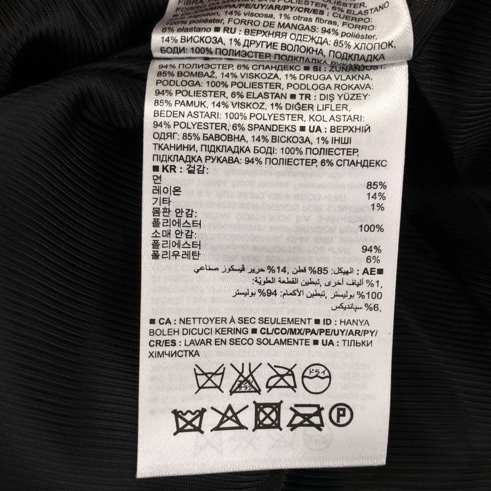 バナナリパブリック 幾何学柄 コート XS ホワイト×ブラック Banana Republic レディース