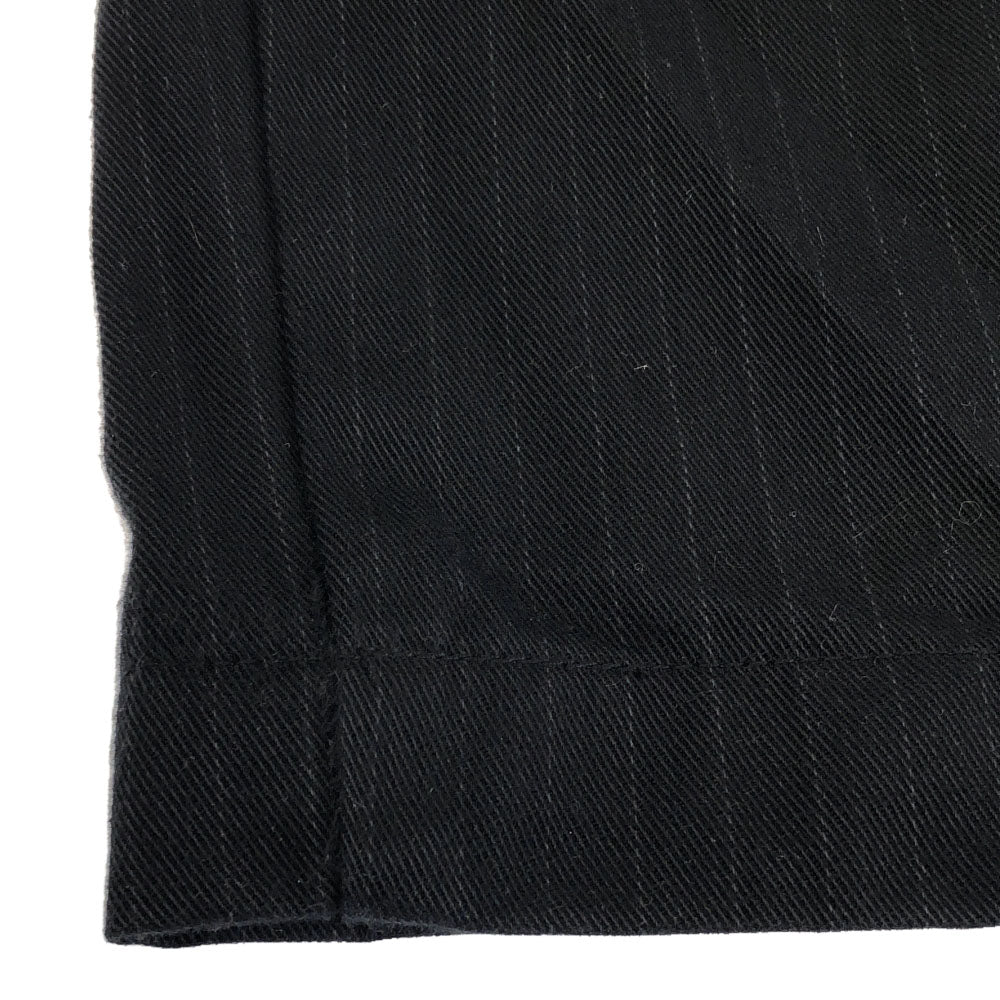 THE SHINZONE ザ シンゾーン 日本製 ピンストライプ タック ワイドパンツ 34 ブラック メンズ