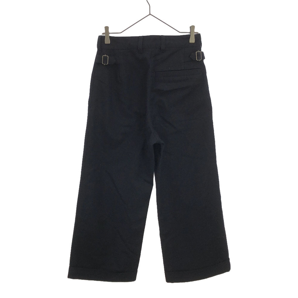 エムエイチエル ウールブレンド ワイドパンツ 1 ネイビー MHL. レディース