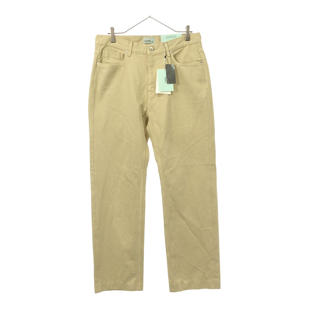 未使用 ネプラ 日本製 コットン ストレートパンツ w30 ベージュ NEPLA. メンズ