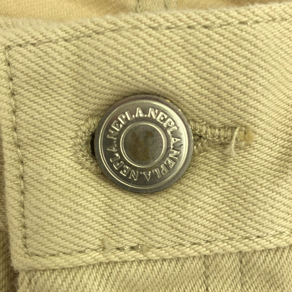 未使用 ネプラ 日本製 コットン ストレートパンツ w30 ベージュ NEPLA. メンズ