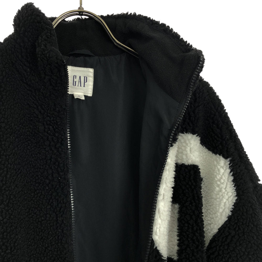 ギャップ ロゴ ボアジャケット M ブラック系 GAP メンズ