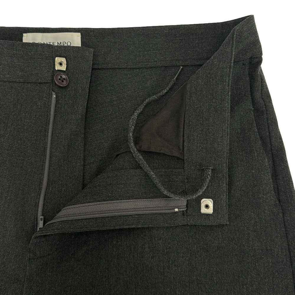 CONTEMPO コンテンポ 日本製 テーパードパンツ SMALL グレー メンズ