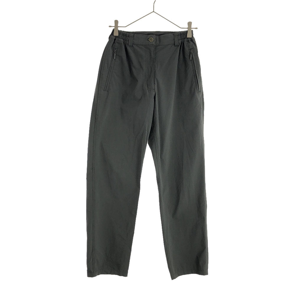 FJALLRAVEN フェールラーベン ロゴ刺繍 ナイロンパンツ M グレー レディース