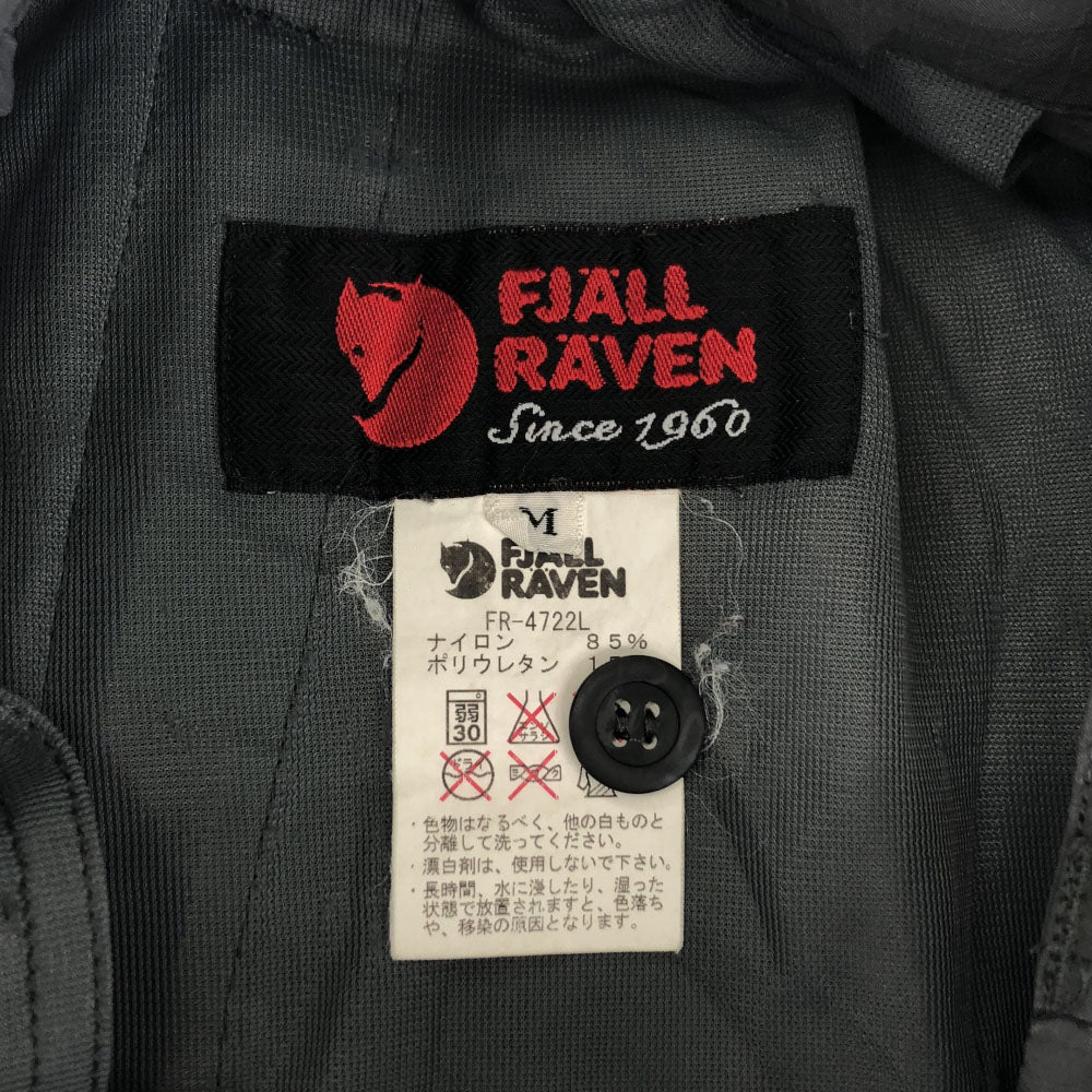 FJALLRAVEN フェールラーベン ロゴ刺繍 ナイロンパンツ M グレー レディース