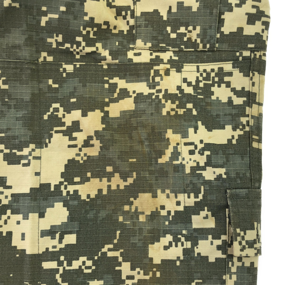 US ARMY アメリカ軍 デジタルカモ リップストップ ミリタリー カーゴパンツ MEDIUM-REGULAR グレーベージュ系 ボタンフライ メンズ