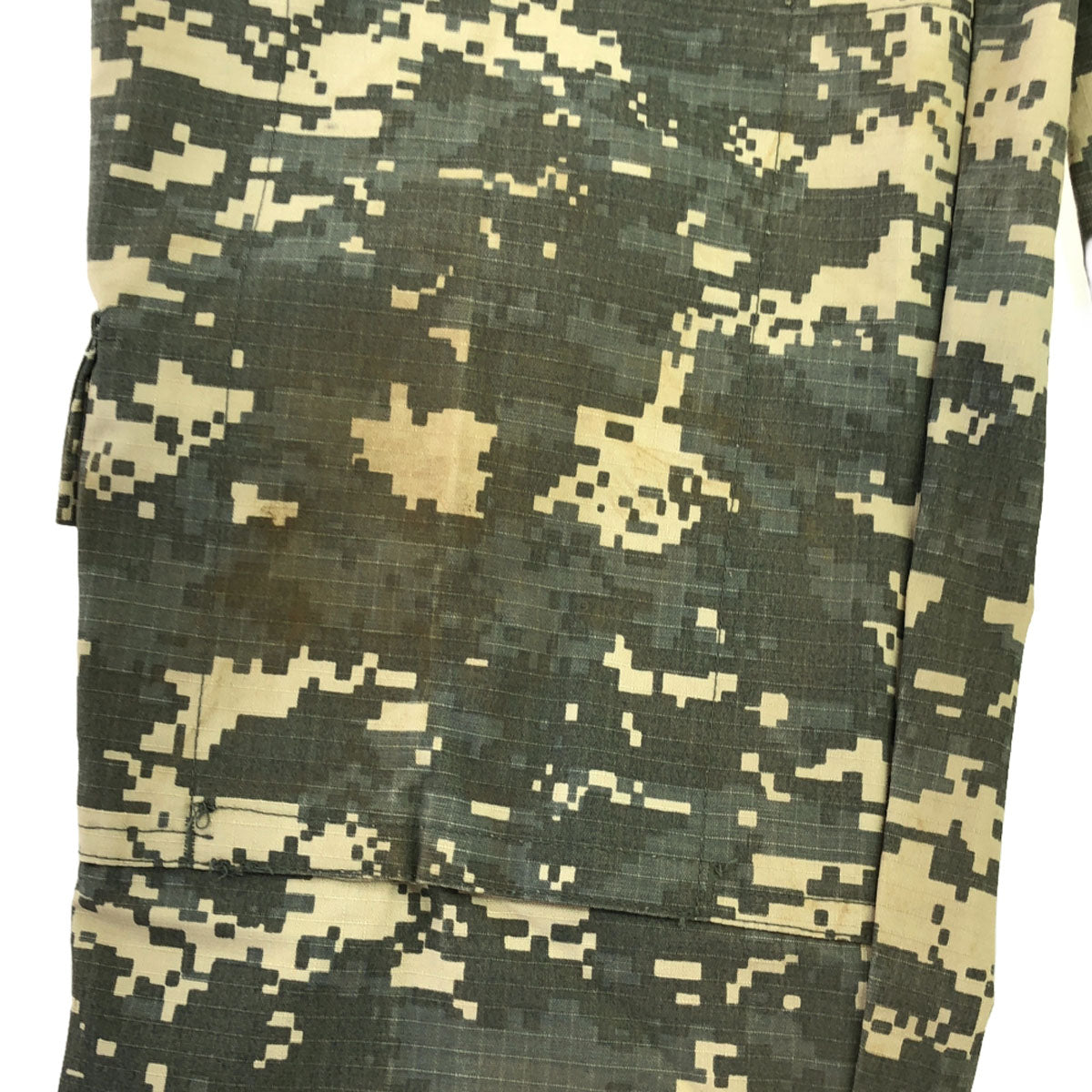 US ARMY アメリカ軍 デジタルカモ リップストップ ミリタリー カーゴパンツ MEDIUM-REGULAR グレーベージュ系 ボタンフライ メンズ
