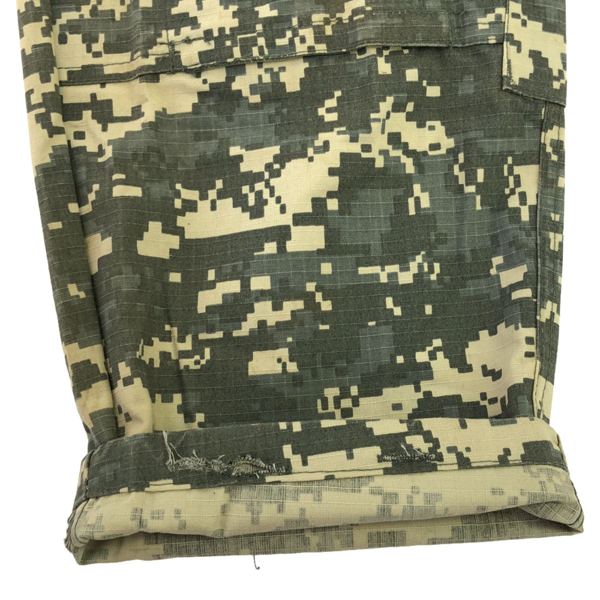 US ARMY アメリカ軍 デジタルカモ リップストップ ミリタリー カーゴパンツ MEDIUM-REGULAR グレーベージュ系 ボタンフライ メンズ