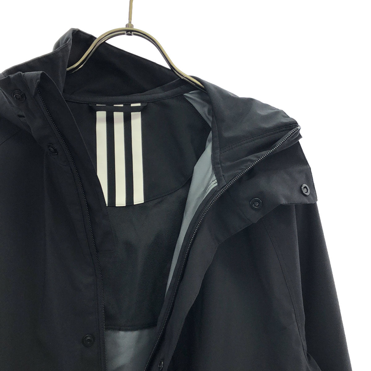 adidas アディダス フード付き ジップジャケット S ブラック メンズ