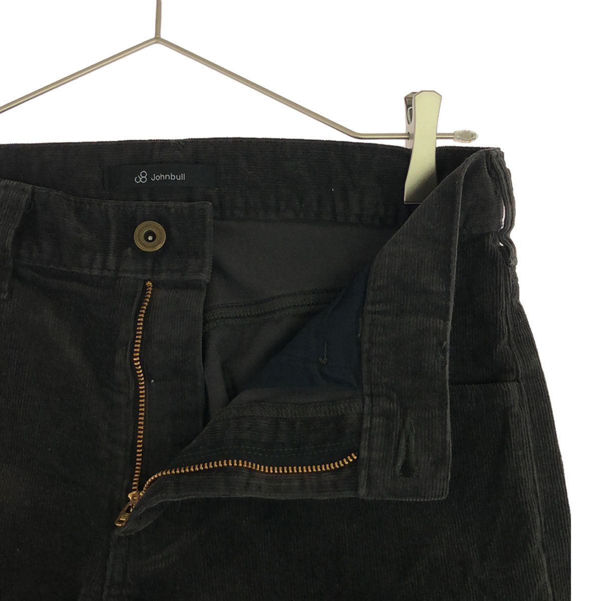Johnbull ジョンブル 日本製 ロゴスタンプ ストレート コーデュロイパンツ S グレー系 メンズ