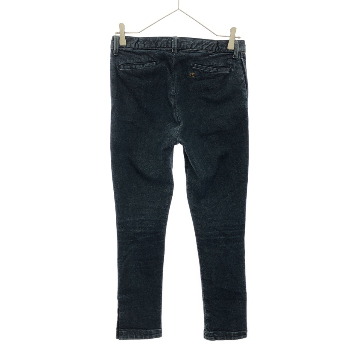 45rpm 45アールピーエム 日本製 ロゴ刺繍 裾ボタン テーパードデニムパンツ 1 ジーンズ レディース