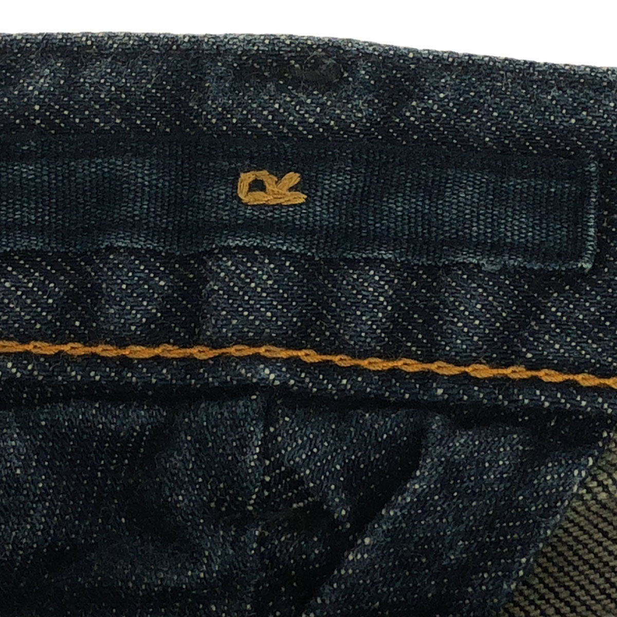 45アールピーエム 日本製 ロゴ刺繍 裾ボタン テーパードデニムパンツ 1 ジーンズ レディース