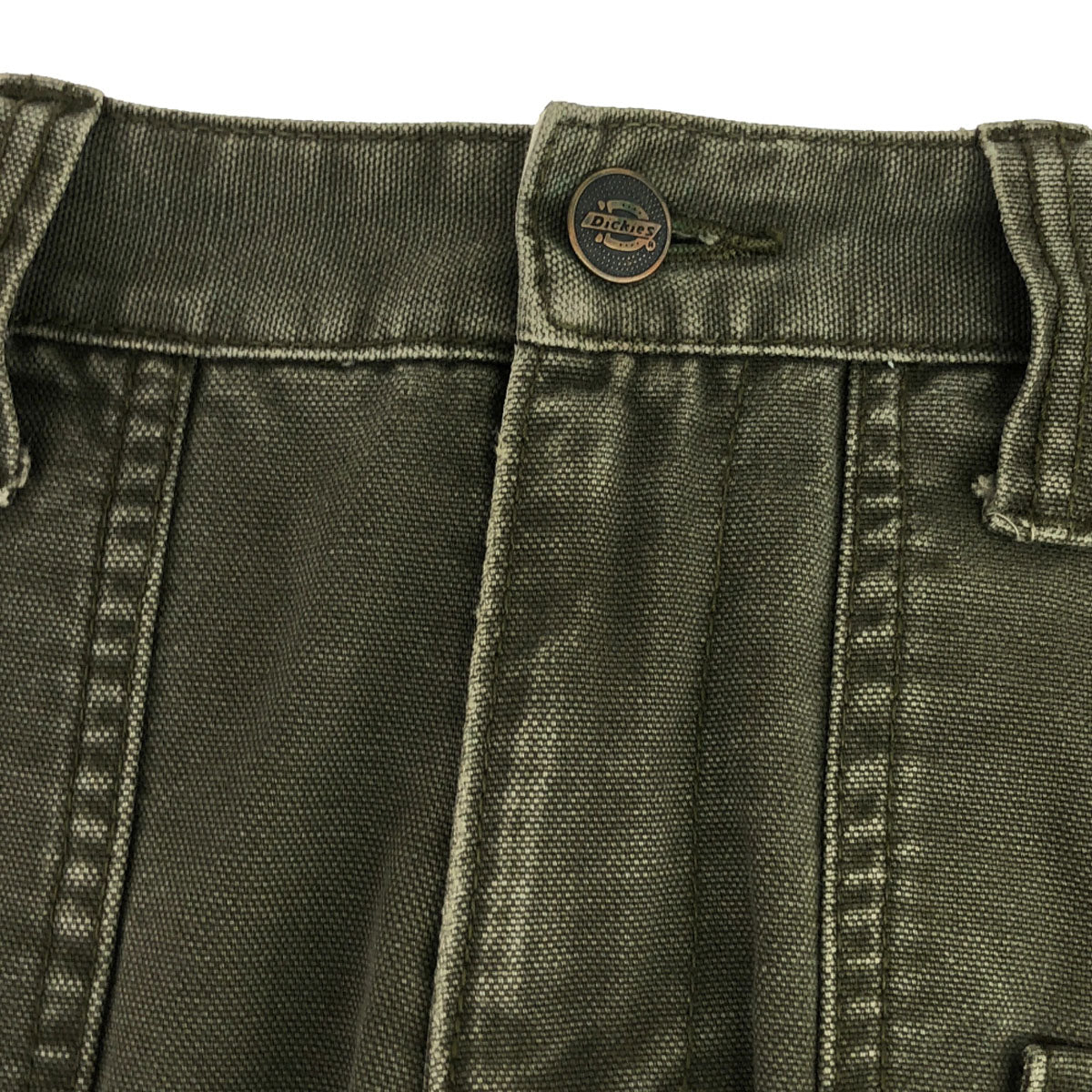 Dickies ディッキーズ ロゴワッペン デニム カーゴパンツ L カーキ ジーンズ メンズ