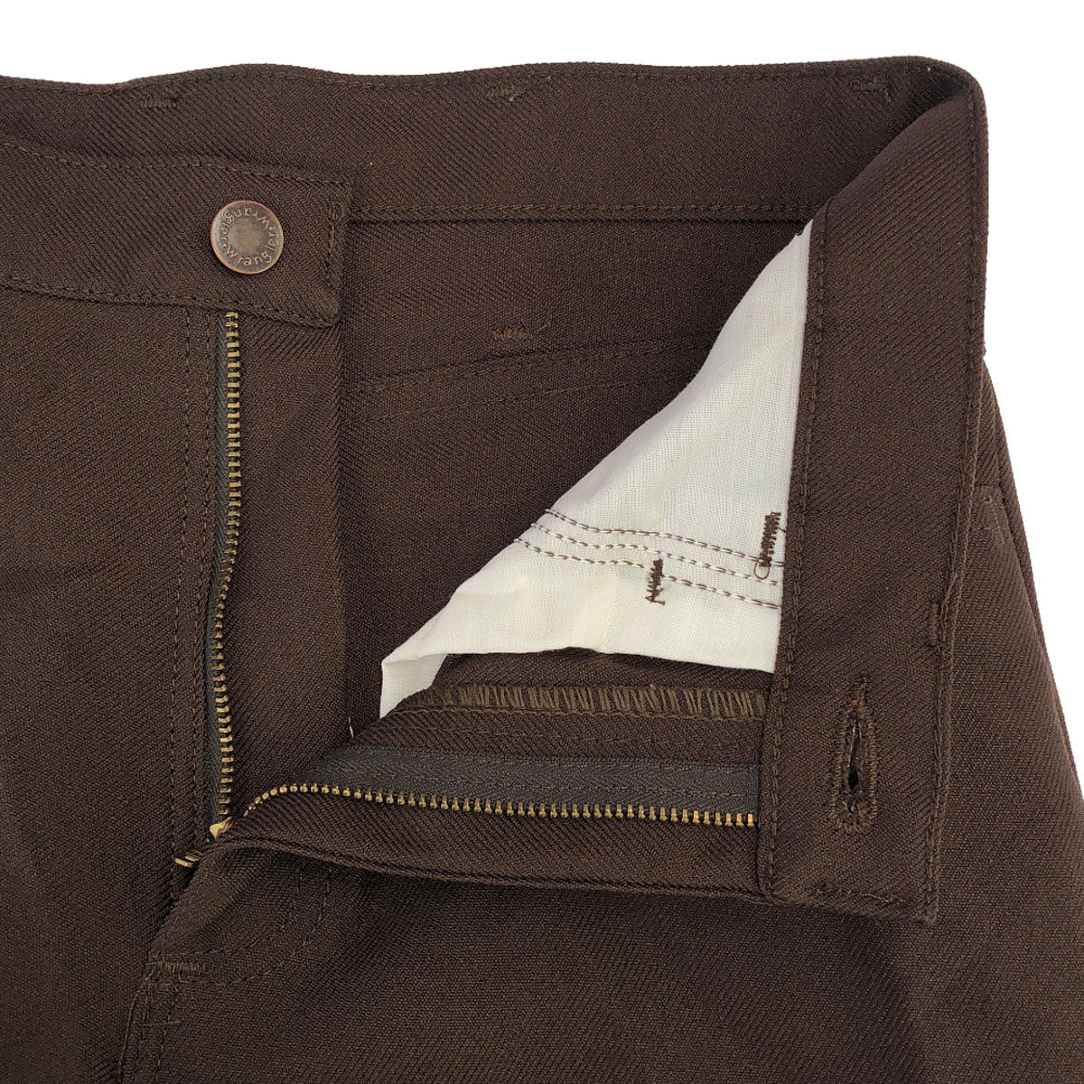 Wrangler ラングラー ランチャーパンツ オールド ストレートパンツ w30 ブラウン センタープレス メンズ