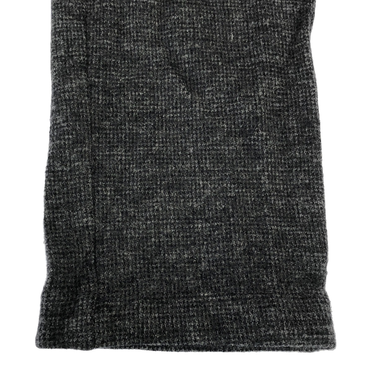 417byEDIFICE フォーワンセブンバイエディフィス チェック柄 ウールパンツ M グレー系 メンズ