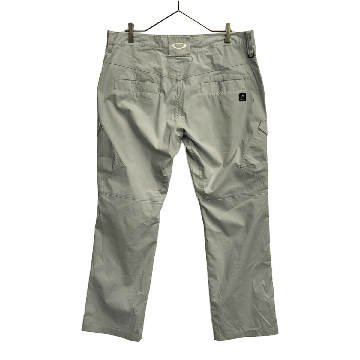 OAKLEY オークリー ロゴ刺繍 ストレートパンツ 38 ライトグレー メンズ