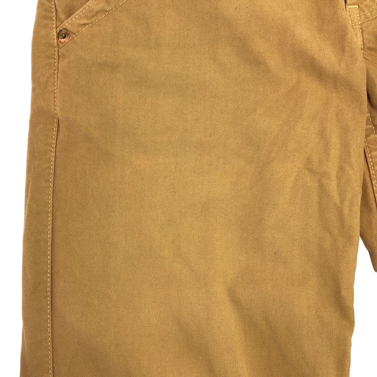 AMERICANA アメリカーナ 日本製 ロゴ刺繍 コットンパンツ S ベージュ シンチバック メンズ
