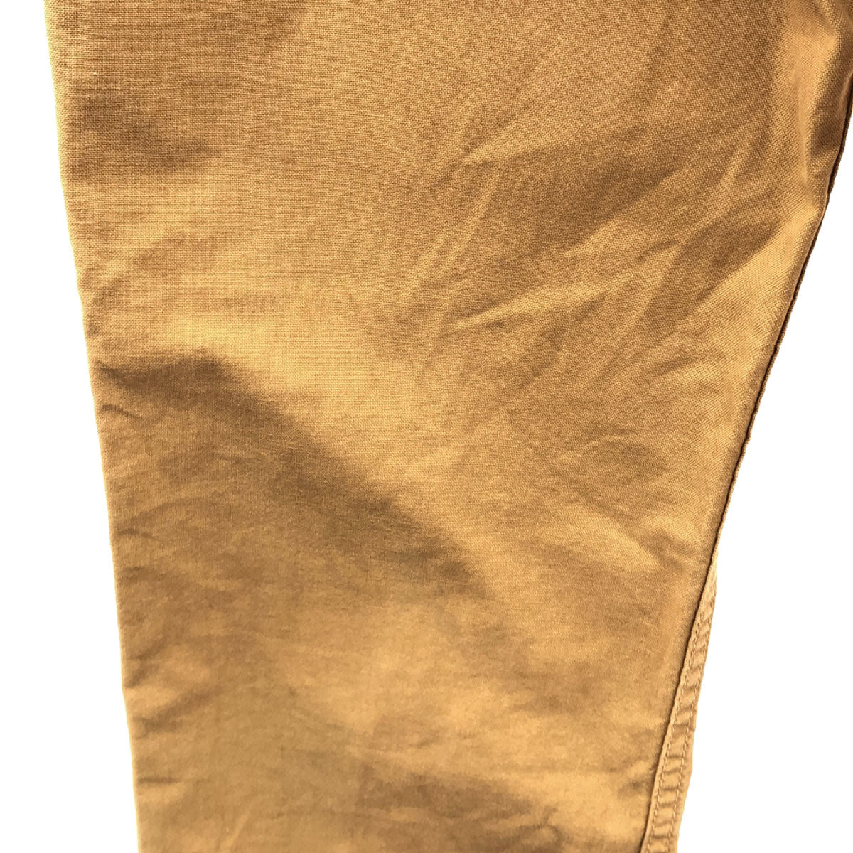 AMERICANA アメリカーナ 日本製 ロゴ刺繍 コットンパンツ S ベージュ シンチバック メンズ