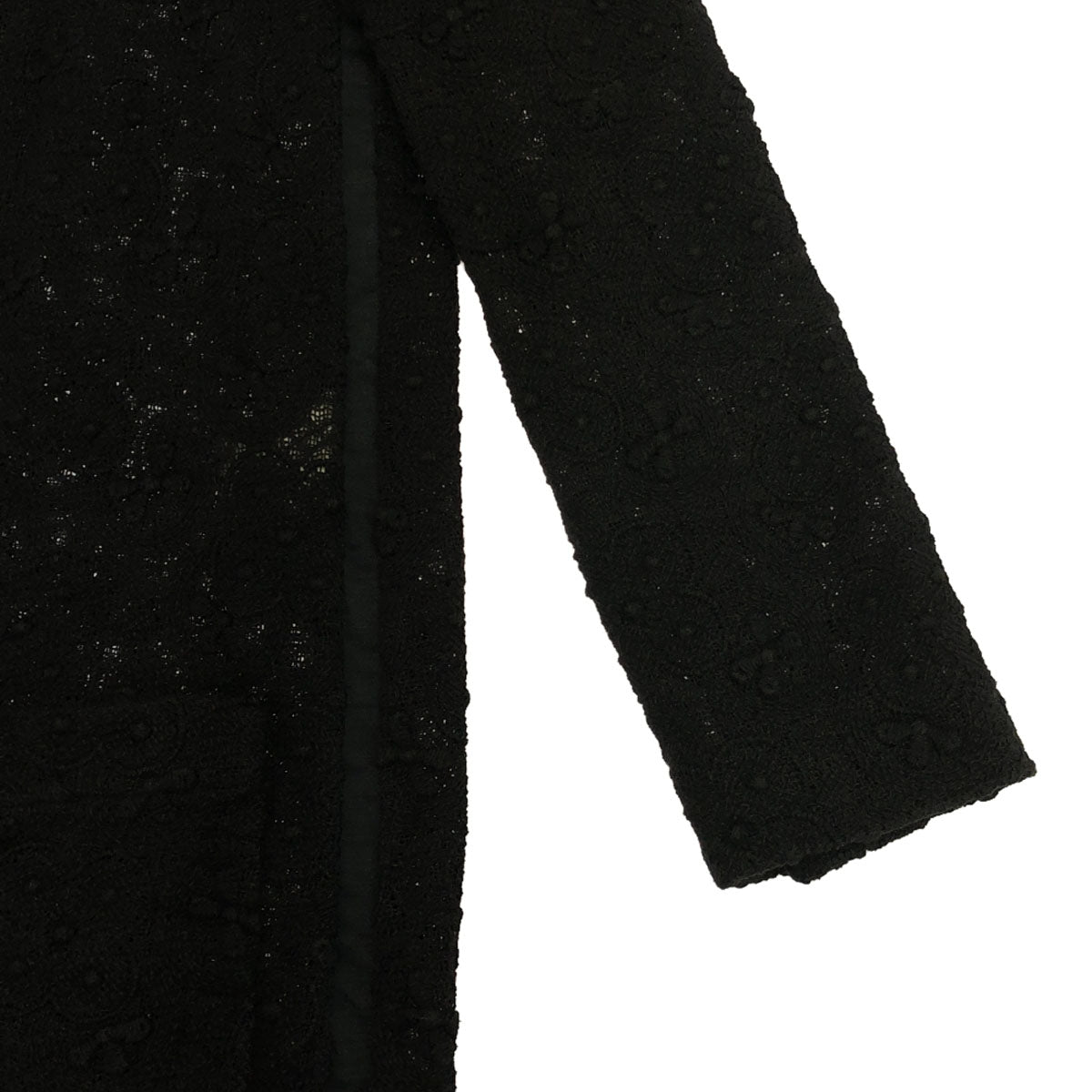 SEE BY CHLOE シーバイクロエ 花柄 コート 38 ブラック 裏地なし レディース