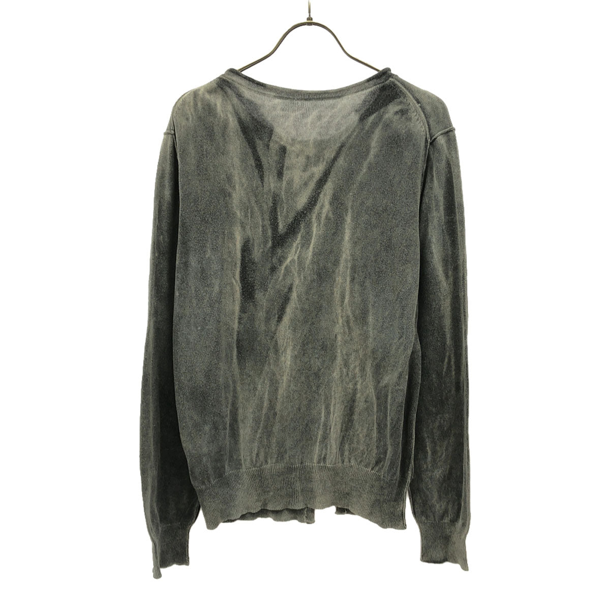 Y's ワイズ 長袖 コットン カーディガン 2 グレー系 メンズ