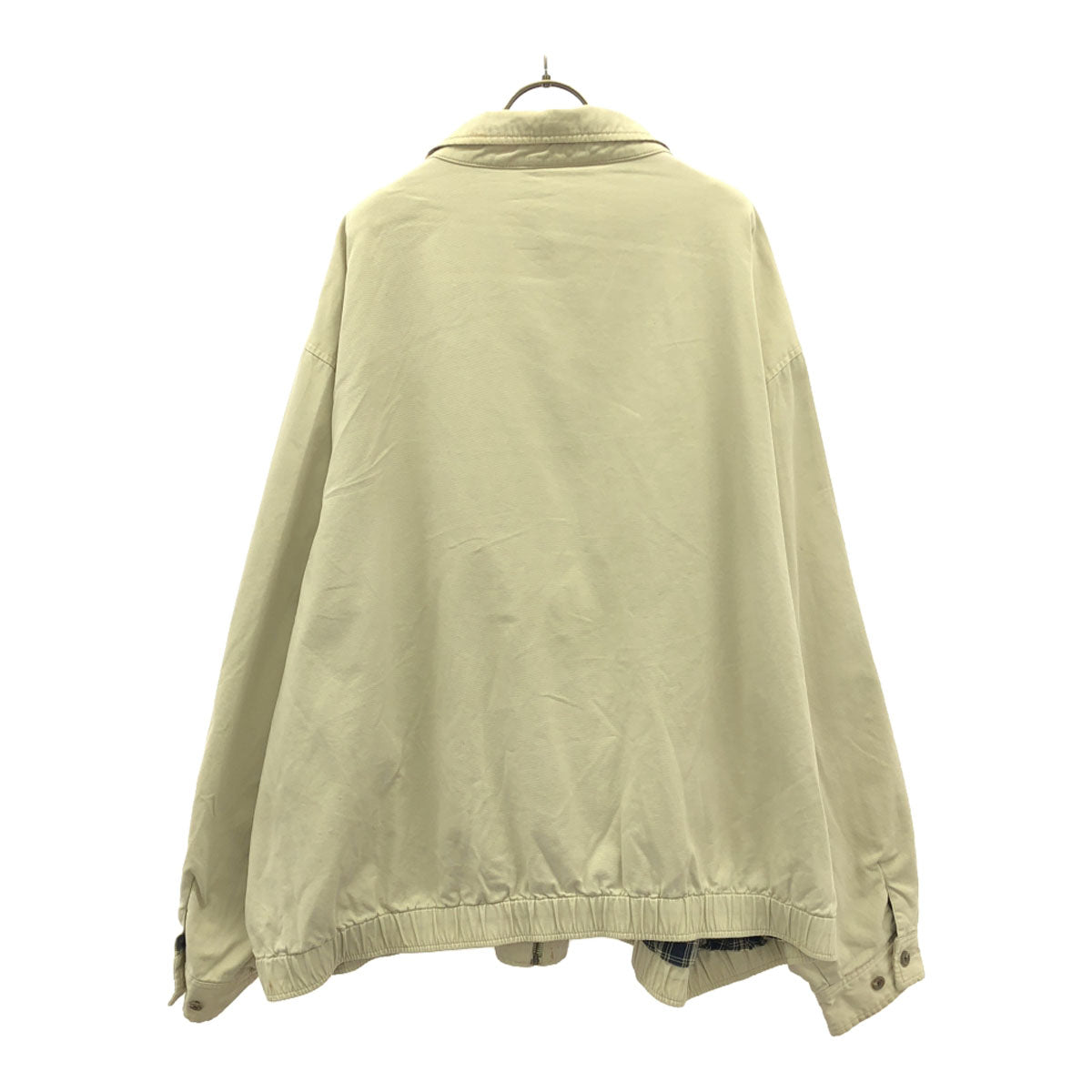 Polo by Ralph Lauren ポロバイラルフローレン 90s オールド ロゴ刺繍 スイングトップ 4X ベージュ ビッグサイズ ジャケット メンズ