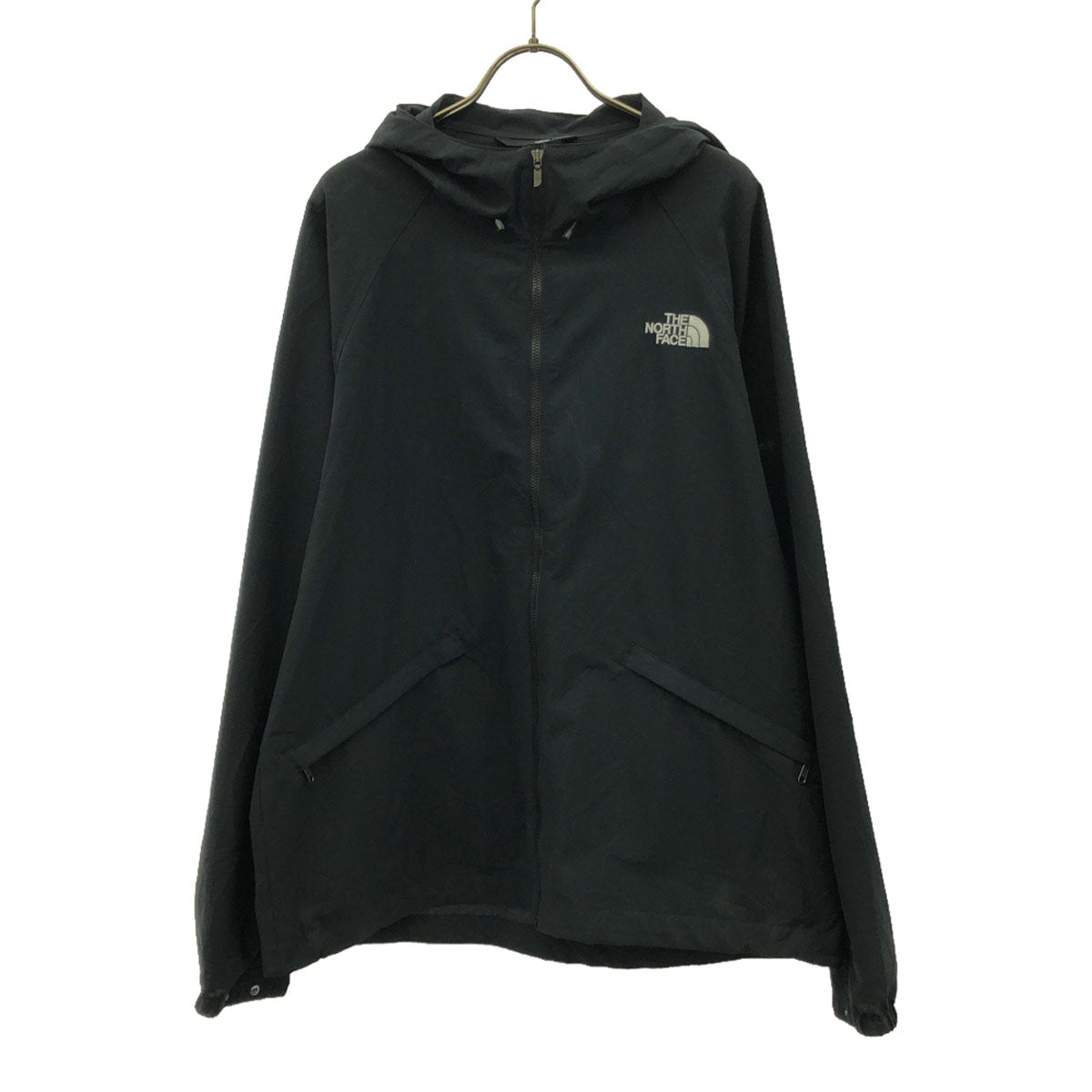THE NORTH FACE ザノースフェイス ロゴ刺繍 TNFビーフリー ジャケット XL ブラック アウトドア NP22132 メンズ
